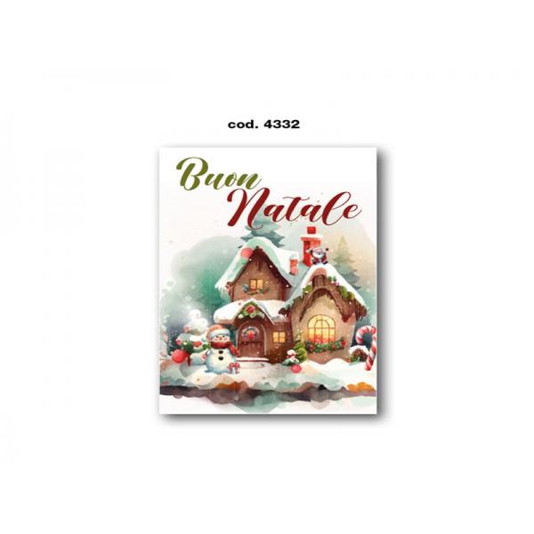 B-BIGLIETTO AUGURI NATALE 11,4X17,2CM