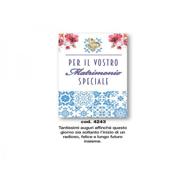 B-BIGLIETTO AUGURI MATR. 11,4X17,2CM