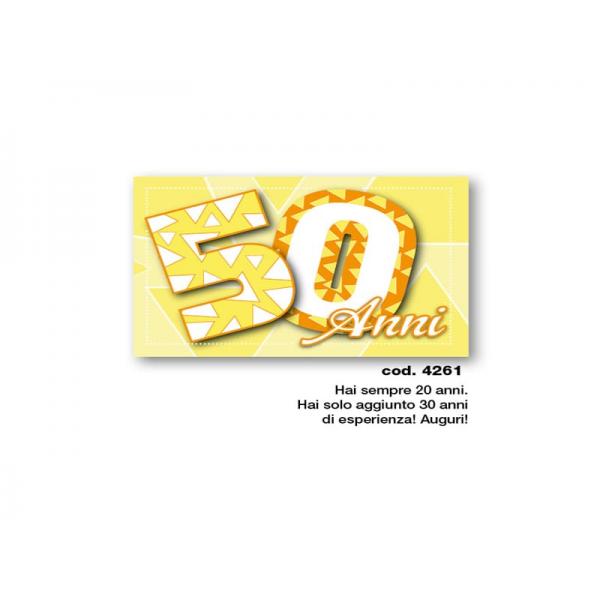 B-BIGLIETTO AUGURI COMPL.50 11,4X17,2CM