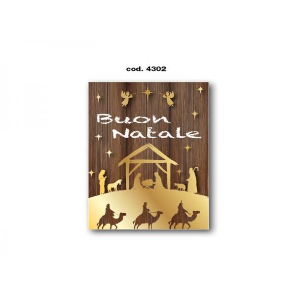 B-BIGLIETTO AUGURI NATALE 11,4X17,2CM