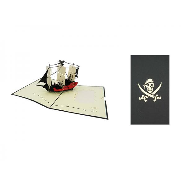 BIGL.AUGURI B.ORIGAMI VELIERO PIR.