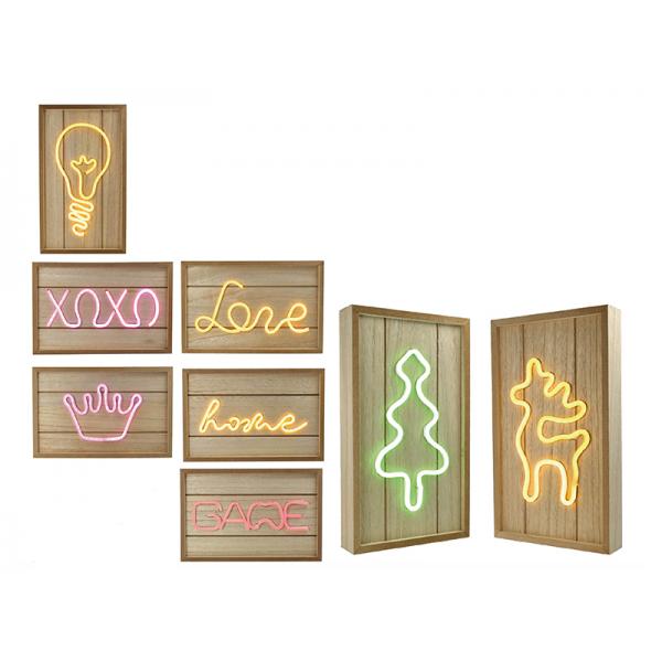 KIT 8 WOOD NEON LAMP NQO BAT+USB-XX DISPONIBILE DA LUGLIO