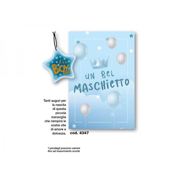 S-BIGL.AUGURI NASCITA PENDAGLIO