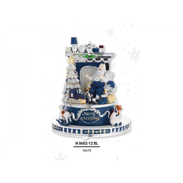 GIOSTRA C/BABBO NATALE CAMINO BLU-U25 Disponibile da Ottobre 2025