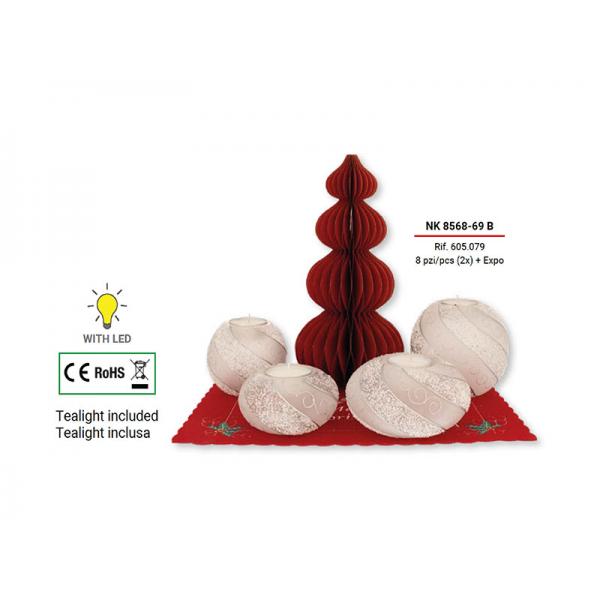 EXPOKIT 2X4 SFERE TEALIGHT N 8568-69-U25 Disponibile da Ottobre 2025