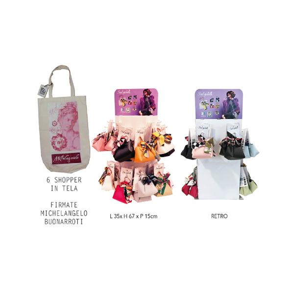 PROMO 28 SMALL BAG P.CHIAVI ASS.+6SHOPP TELA +EXPO. COMPOSTO DA: