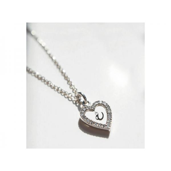 COLLANA CUORE-LETTERA U