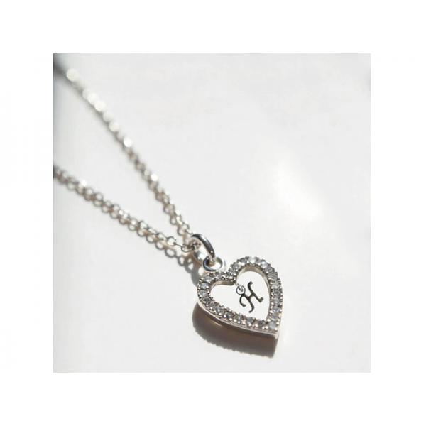 COLLANA CUORE-LETTERA H