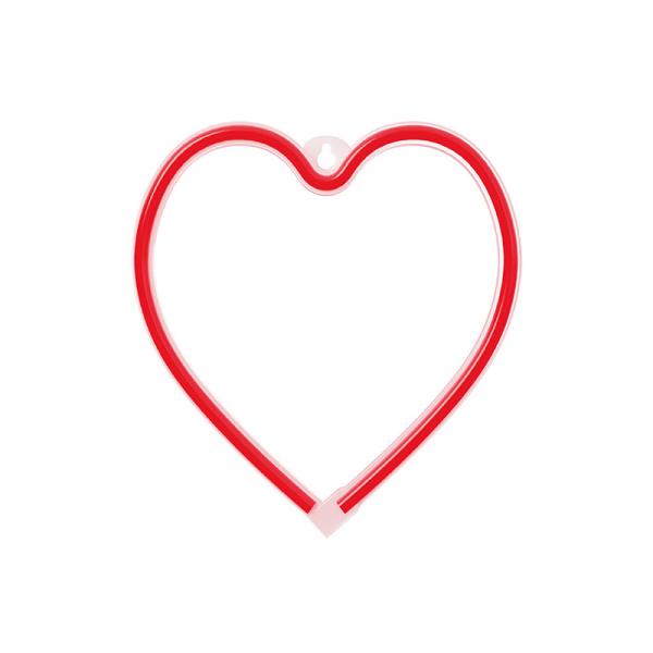 WALL NEON LED LAMP CUORE BAT+USB