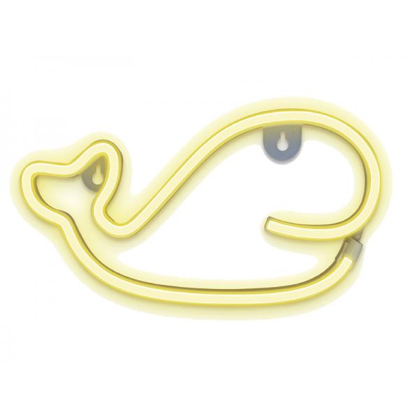 WALL NEON LED LAMP BALENA BN BAT+USB