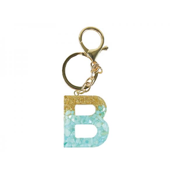 PORTACHIAVI RESINA LETTERA B