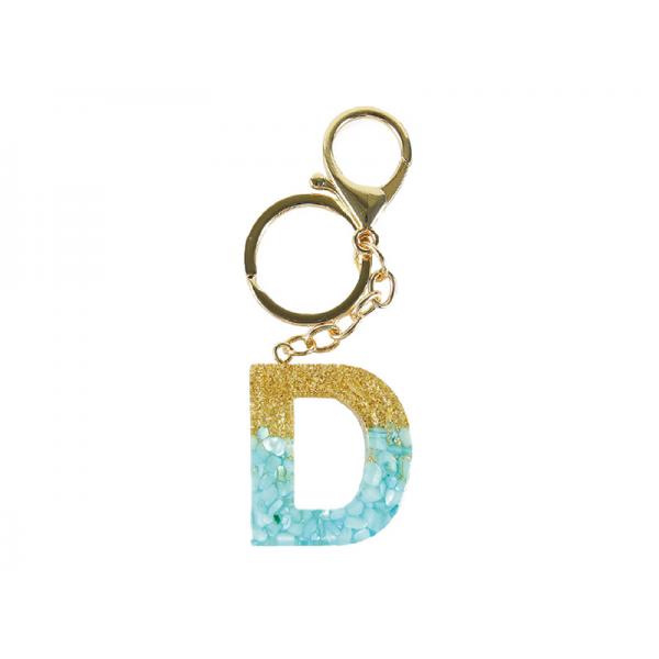 PORTACHIAVI RESINA LETTERA D