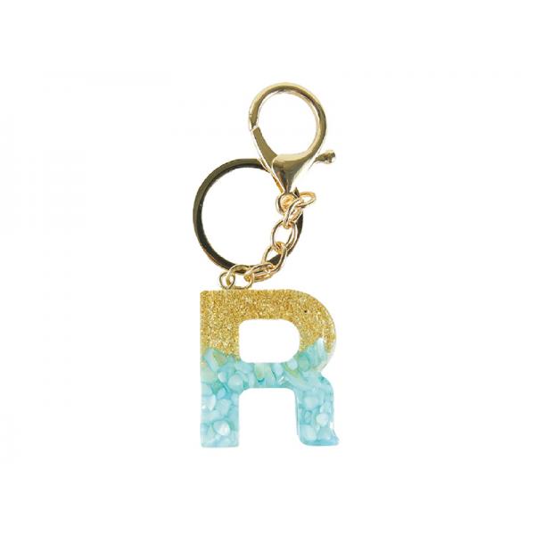 PORTACHIAVI RESINA LETTERA R