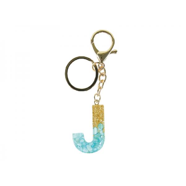 PORTACHIAVI RESINA LETTERA J