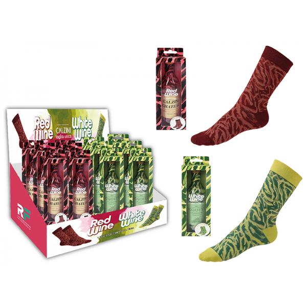 KIT12 CALZINI RED/WHITE WINE C/EXPO-XX
