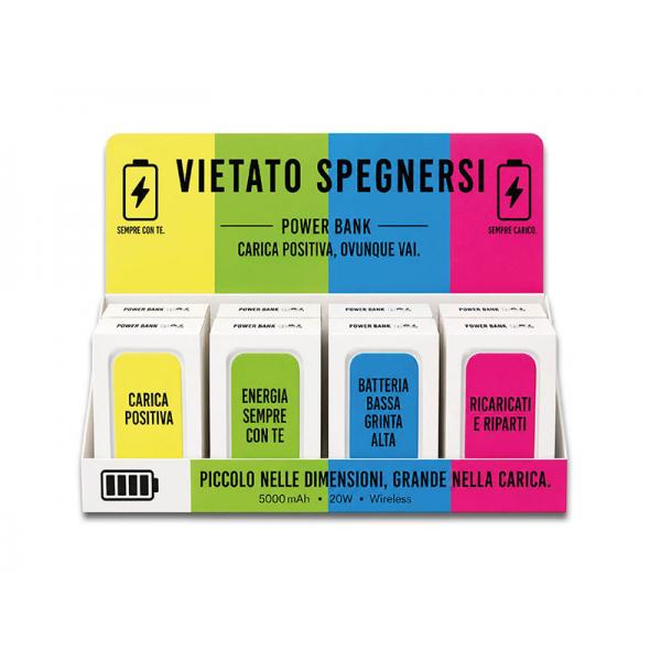 KIT 8 POWER BANK FLUO C/EXPO-XX DISPONIBILE DA FINE GIUGNO