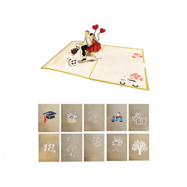 KIT 10 BIGLIETTI ORIGAMI MAXI NO EPO COMPOSTO DA: