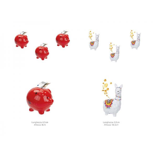 BUNDLE 8 SALVADANAIO (4MAIALINO+4ALPACA) COMPOSTO DA: !!!SPECIAL PRICE BLACK FRIDAY!!! -Promo valida dal 1 al 31 ottobre 2026-
